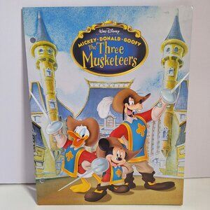 Disney Mickey Donald Goofy The Three Musketeers Pocket Folder 3 Ring
